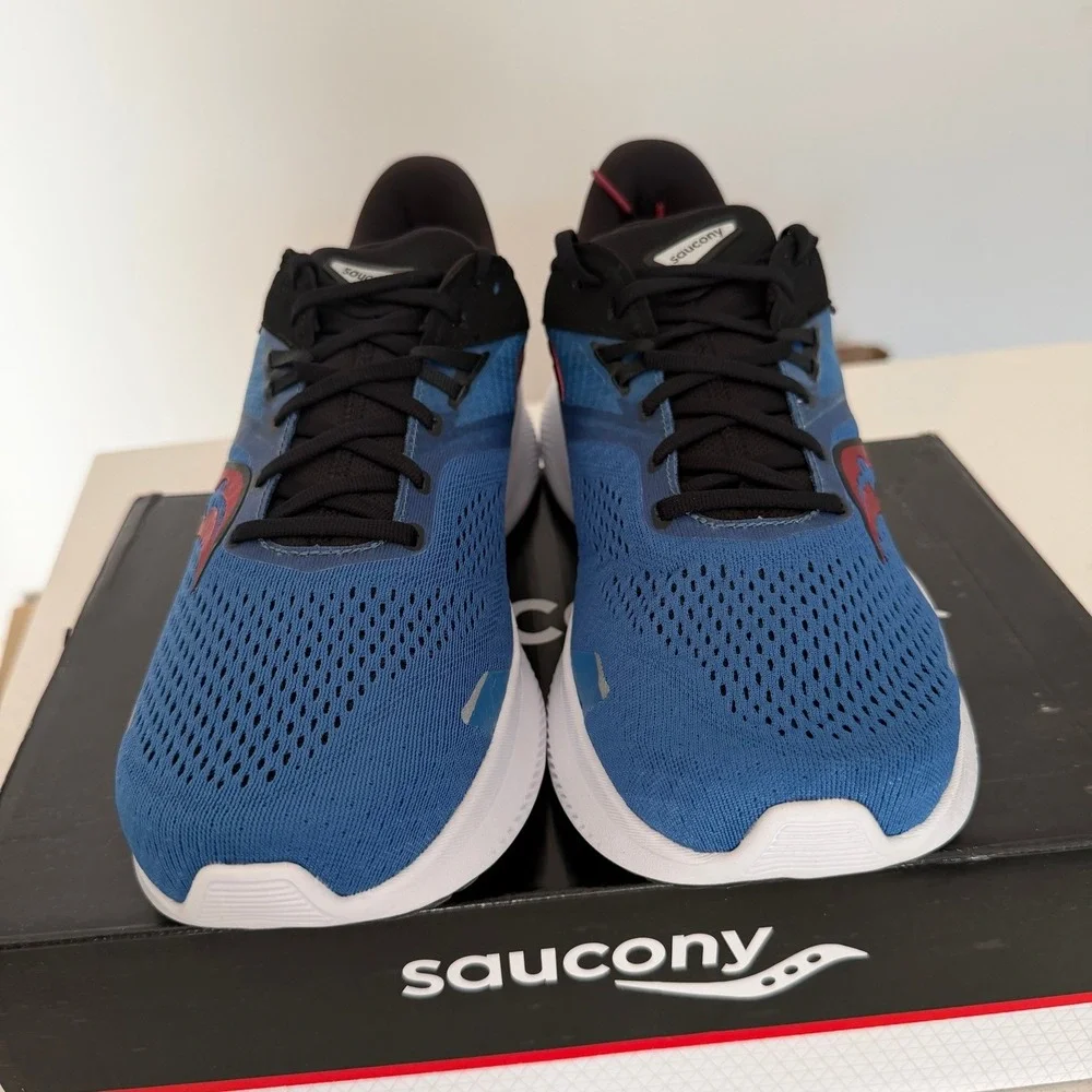 Saucony Ride 16 Mens Running Shoes Size‎ 13 Hydro Black Blue S20830-16
